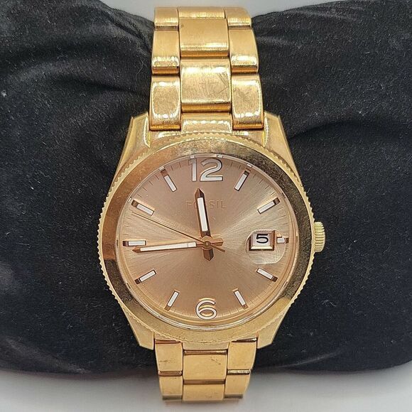 Fossil Boyfriend ES3587 Women's Stainless Steel Analog Dial Quartz Watch DE227 - Picture 1 of 10